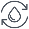 SuDS Planter Water Recycle Icon