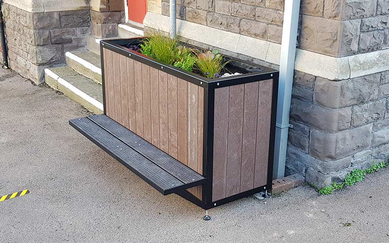 SuDS Planter Commercial Abergavenny Community Centre