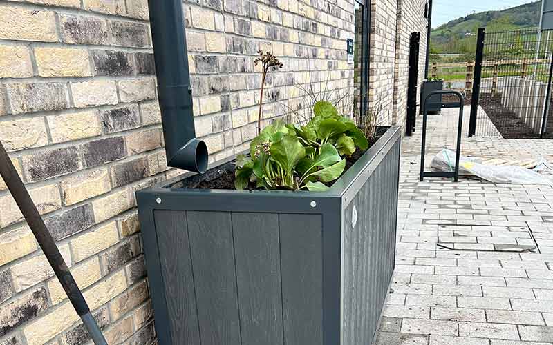 SuDS Planter Community Abergavenny Police Station